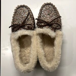 J Crew Sparkle Slippers Size 6